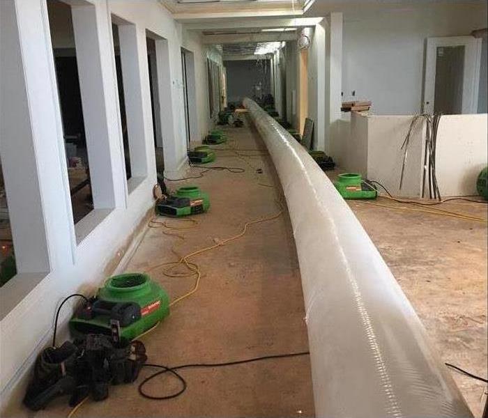 Air Movers in a commercial building